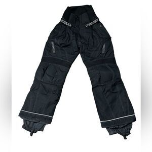 FXR Women’s Snowmobile Pants Size 16 Black Insulated Racing Winter